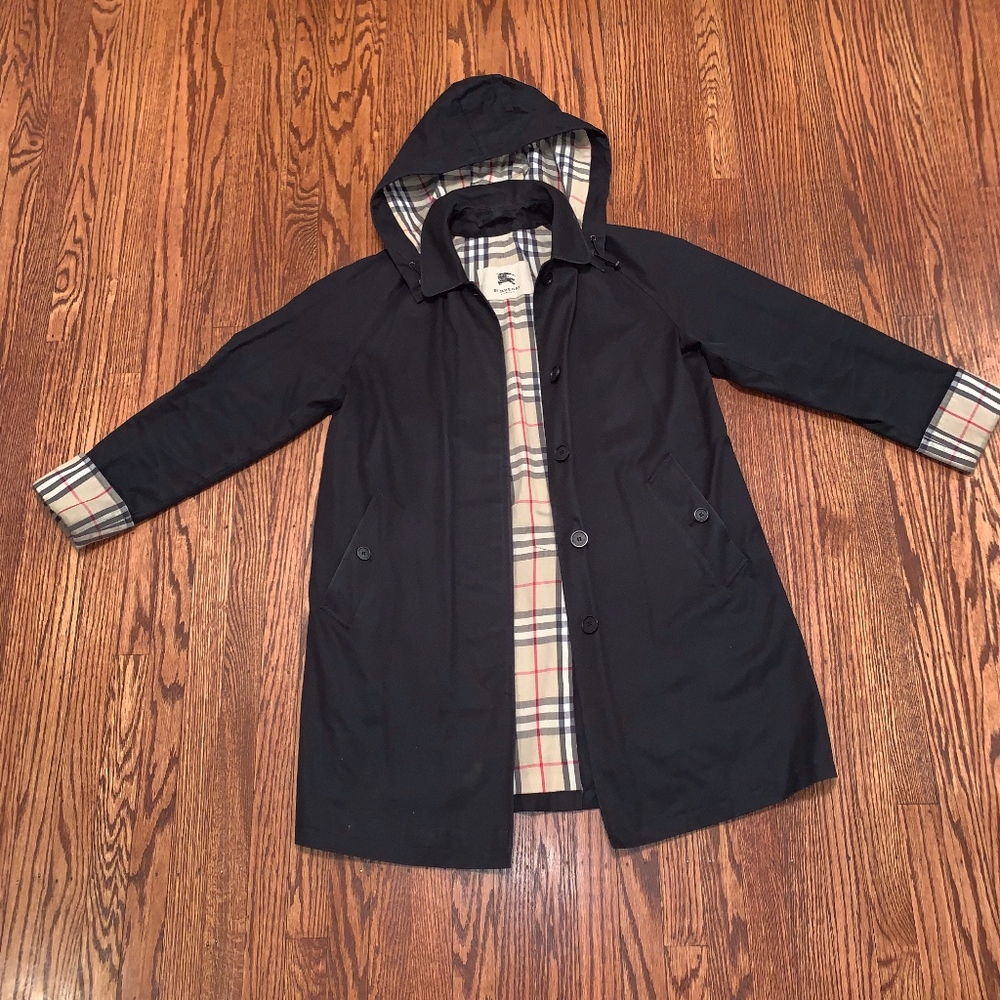 Burberry Black Carmen Rain Jacket